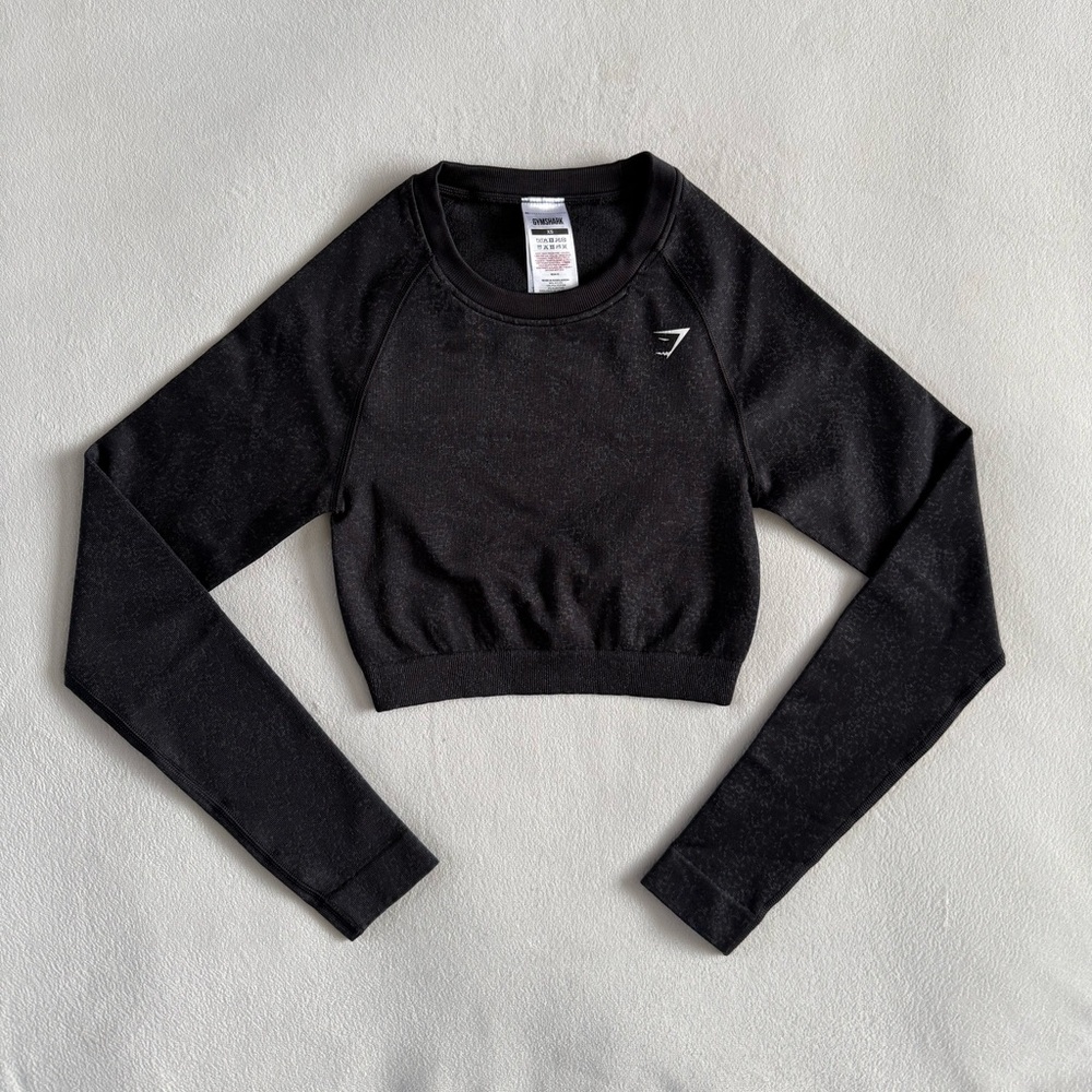 Gymshark SEAMLESS LONG SLEEVE CROP TOP